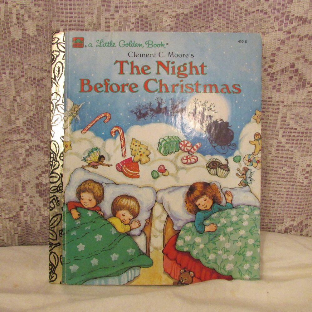 Little Golden Book The Night Before Christmas Book Vintage